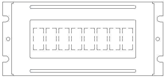 Monochrome LCM Character Type PLC0801CW